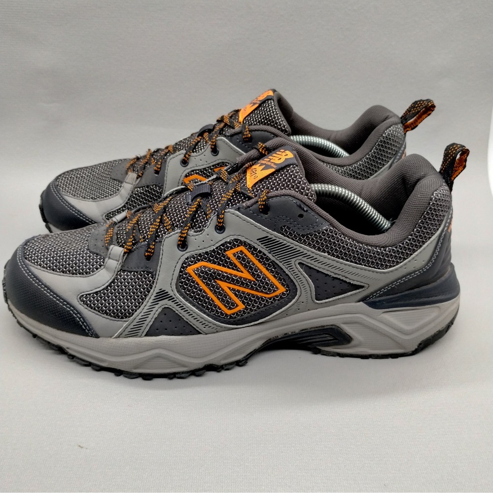 New Balance 481 v3 All Terrain Mens Size 13 D Trail Running Shoes Grey Orange